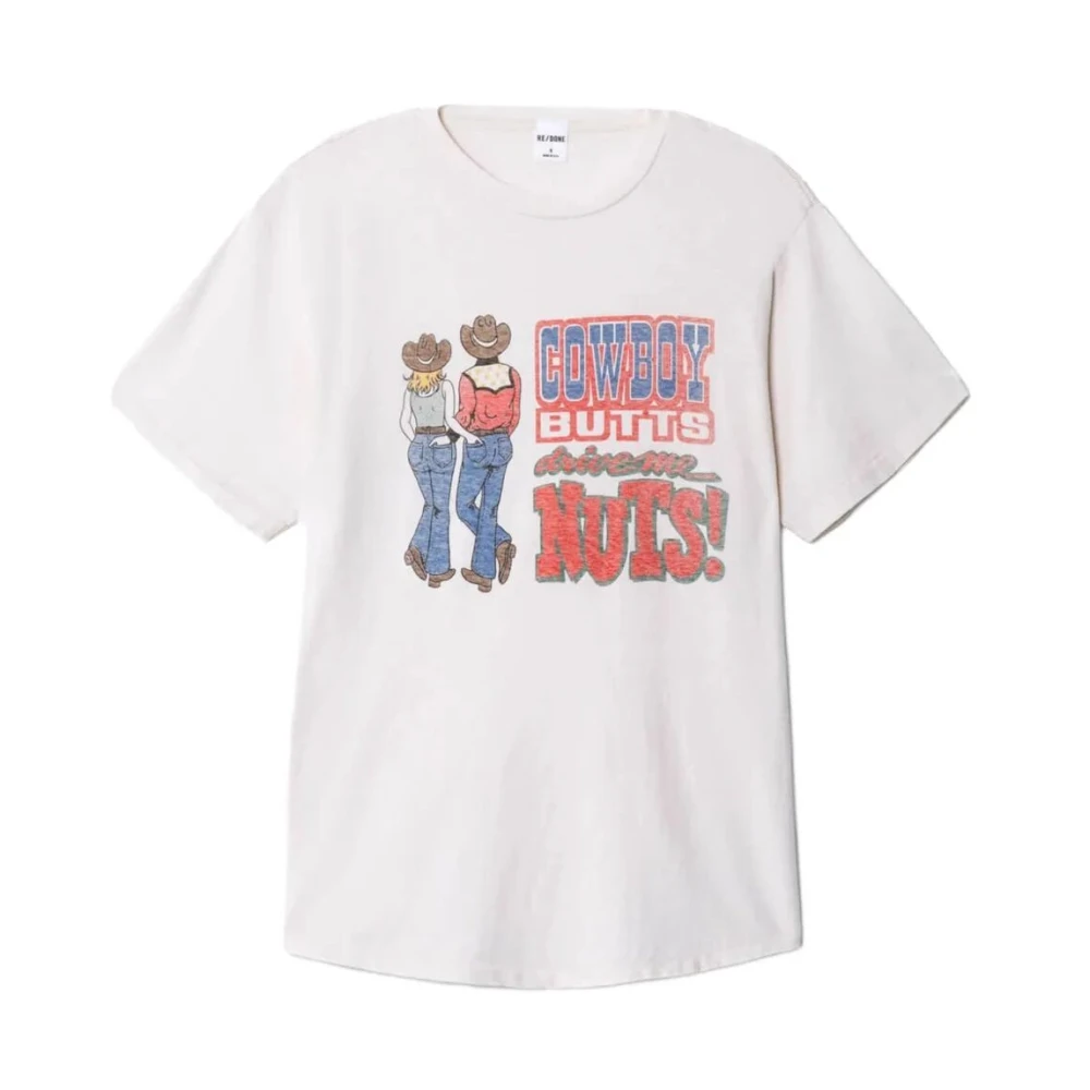Re/Done - Tops > T-Shirts - White - Re/Done - Modalova