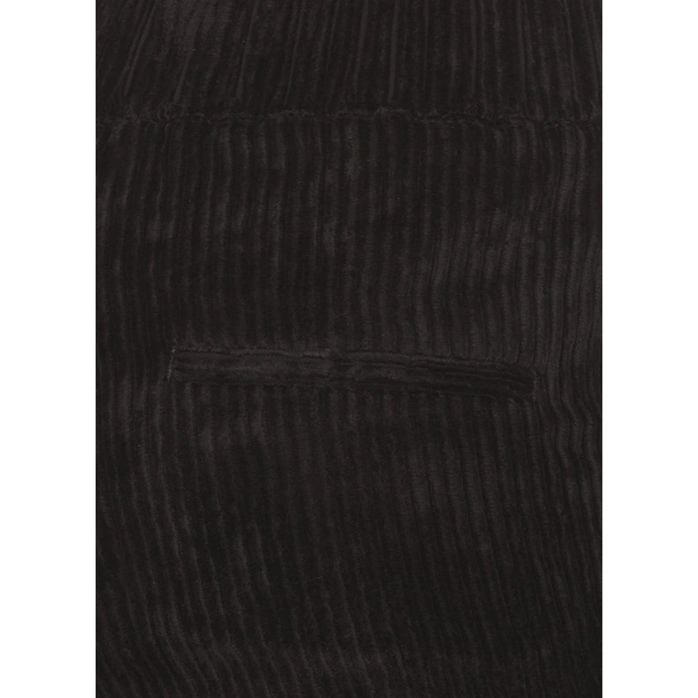PESERICO Zwarte Viscose Broek met Koord Black Dames