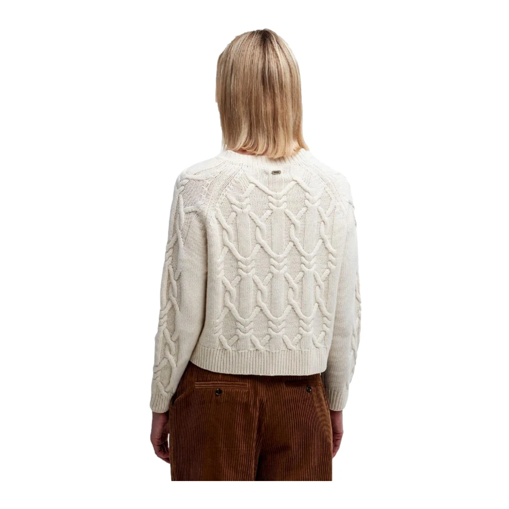 Barbour Gebreid Vest Lorelei Ivoor White Dames