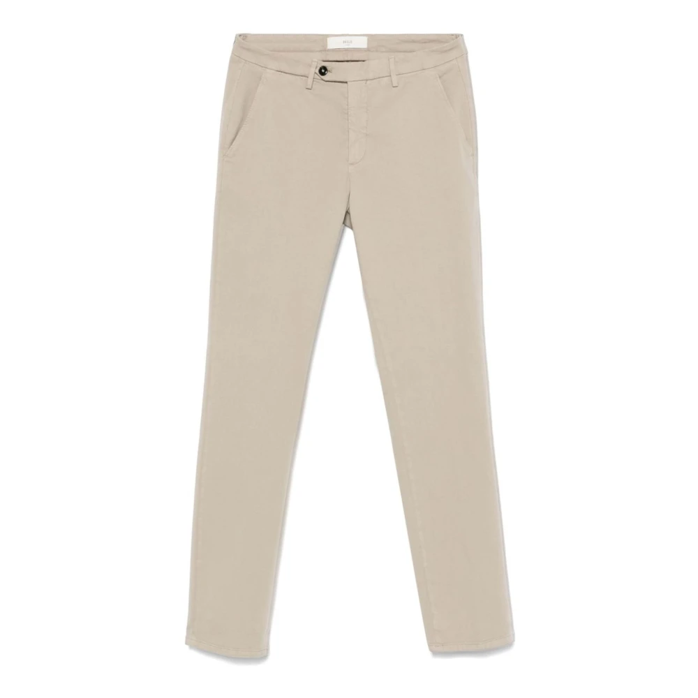 Briglia Taupe Katoenen Chino met Zakken Beige Heren