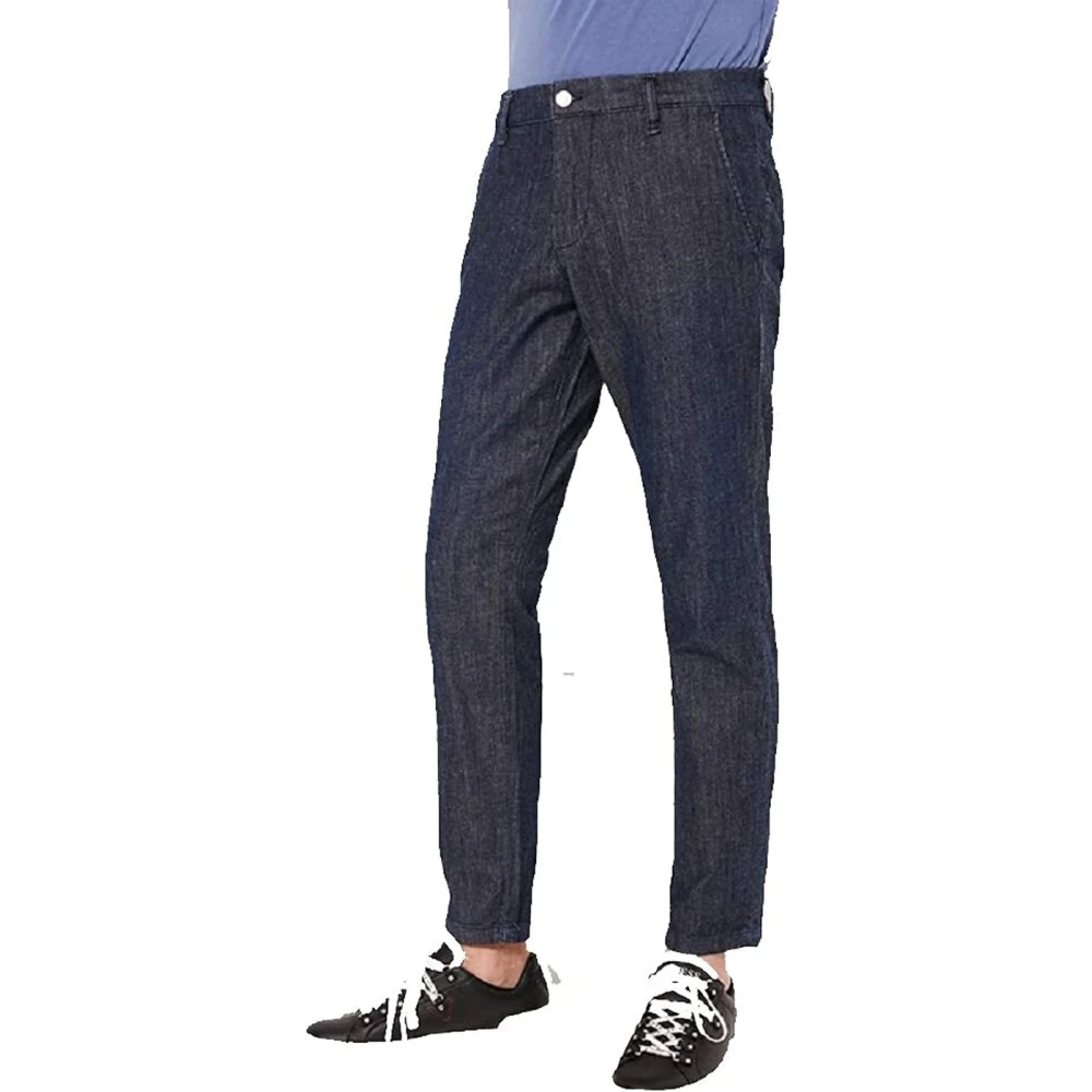 Guess Chino Broek Blue Heren