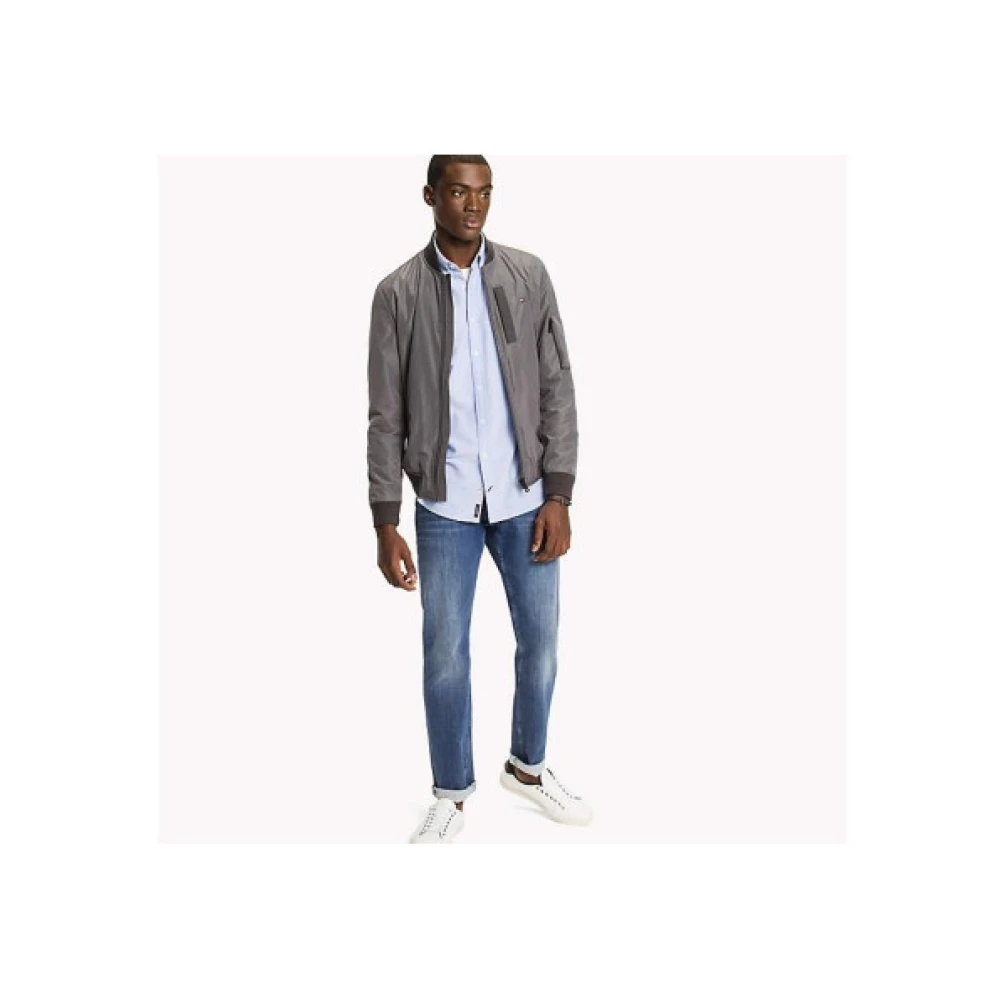 Tommy Hilfiger Gestreepte Bomberjack Gray Heren