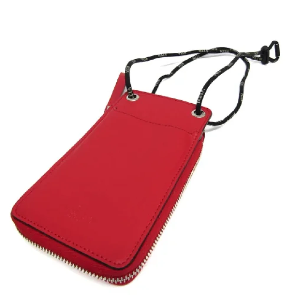 Valentino Vintage Pre-owned Leather wallets Red Dames