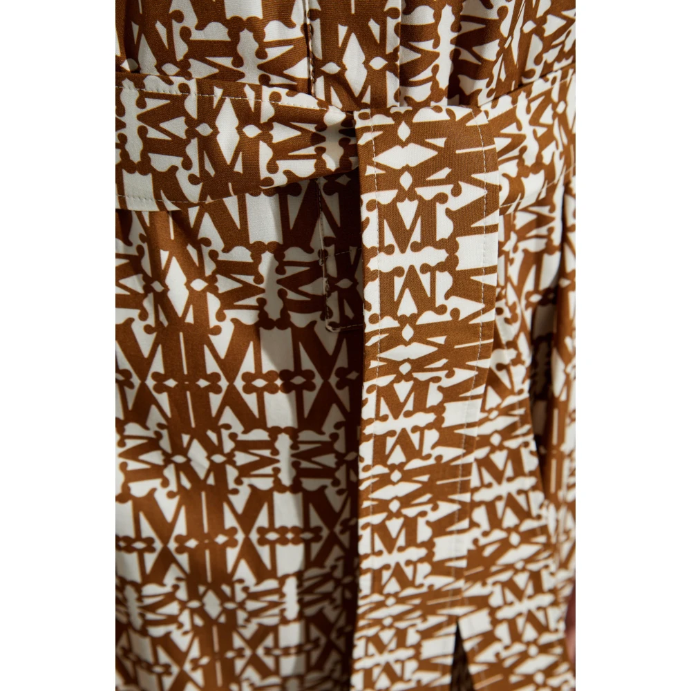 Max Mara Jurk met 'Luxigi' monogram Brown Dames