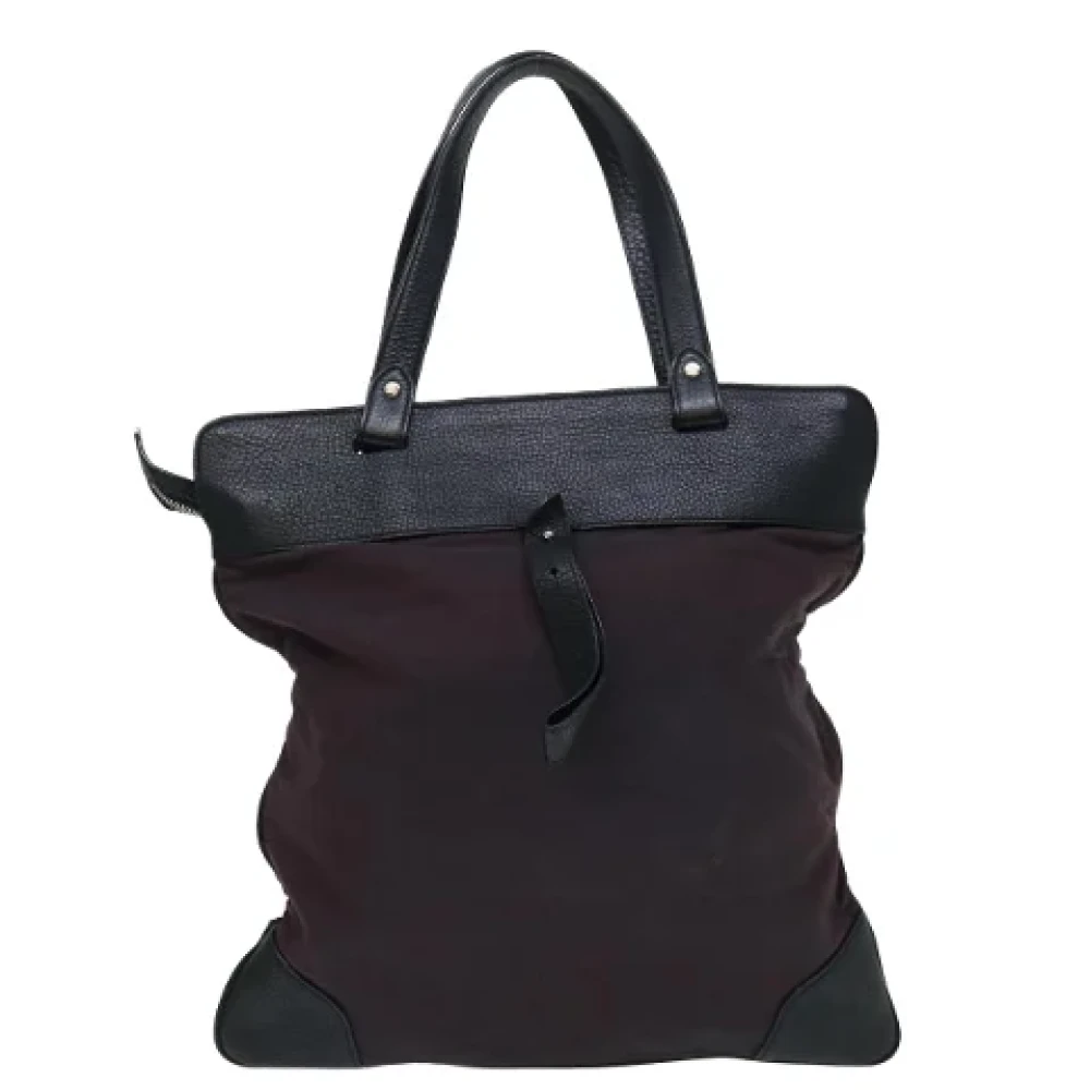 Burberry Vintage Pre-owned Canvas totes Red Dames