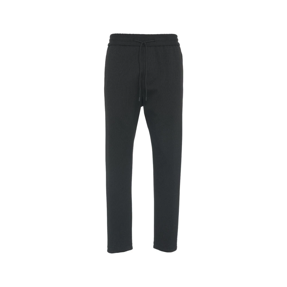 Dondup Gestreepte Jersey Chino Broek Gray Heren