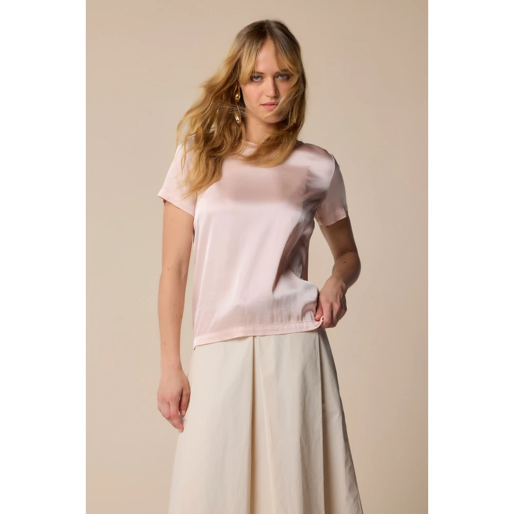 Kocca Stijlvolle T-shirts voor mannen en vrouwen Pink Dames