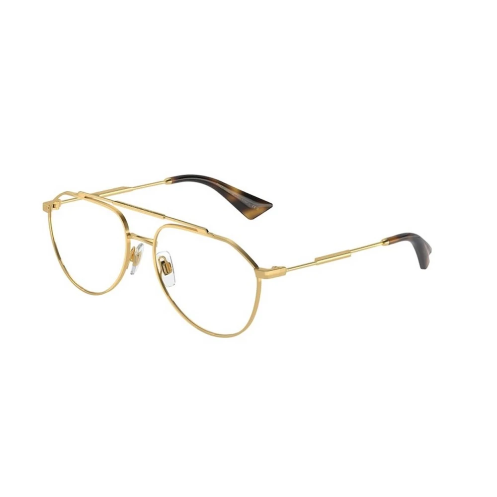 Dolce & Gabbana Gouden Montuur Bril Yellow Unisex