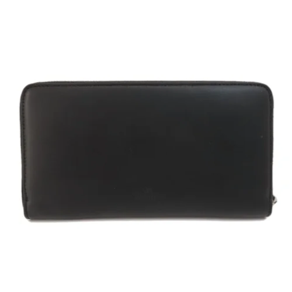 Valentino Vintage Pre-owned Leather wallets Black Dames