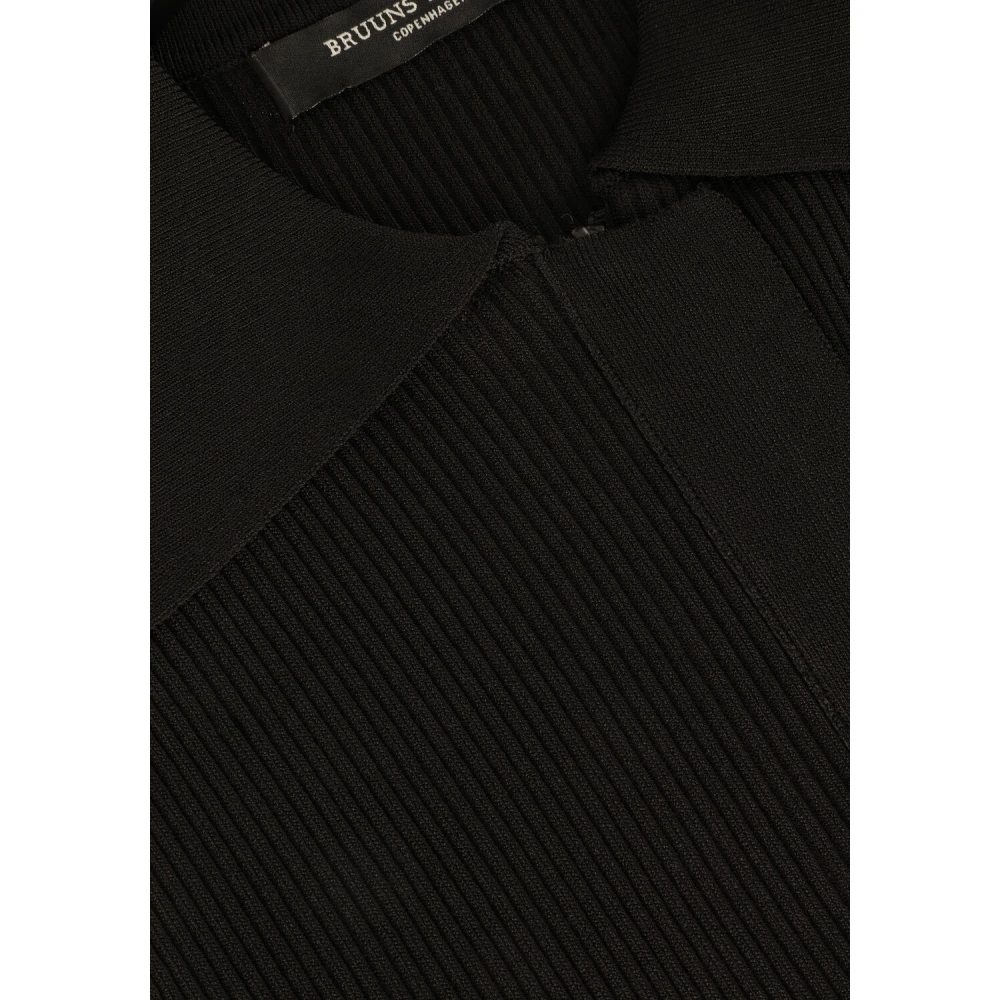 Bruuns Bazaar Celosia Johanna gebreide jurk Black Dames