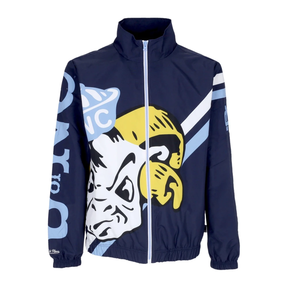 Mitchell & Ness Men's Blue North Carolina Windbreaker Jacket - Training - Xl - Sport