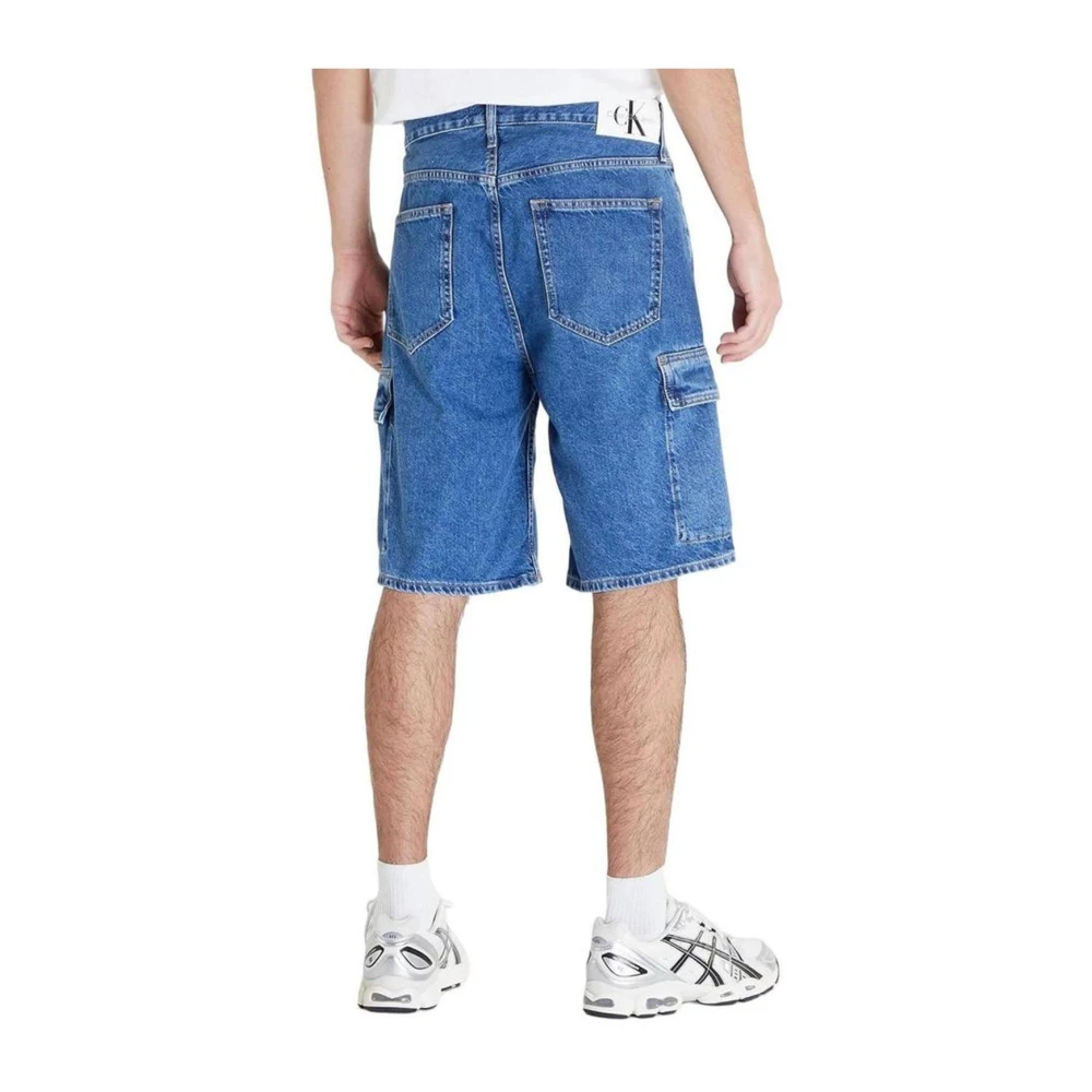 Calvin Klein Jeans Katoenen Bermuda Shorts Collectie Lente Zomer Blue Heren