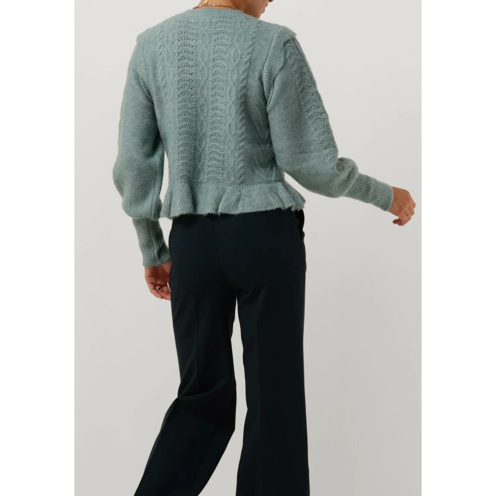 Y.A.S Blauwe Gebreide Pullover Trui Blue Dames