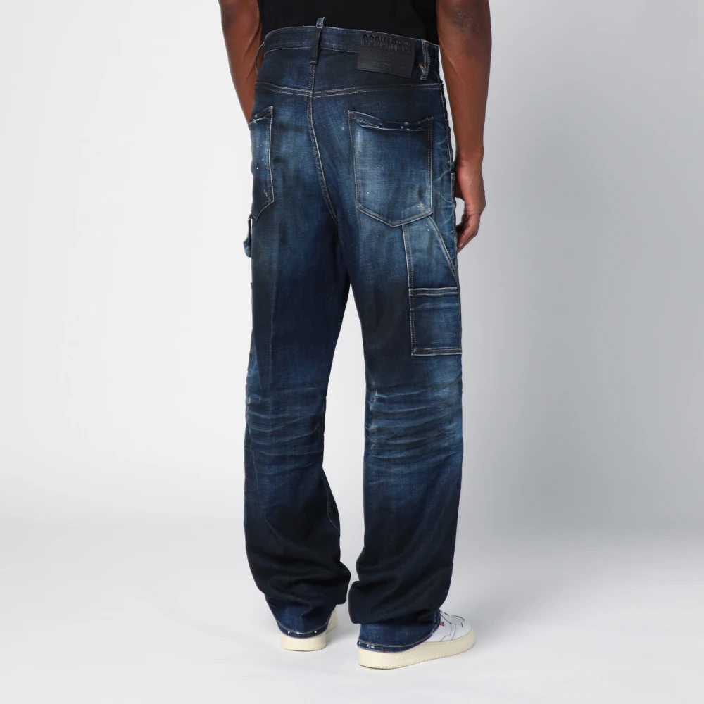 Dsquared2 Relaxed Fit Boyfriend Jeans Blue Heren