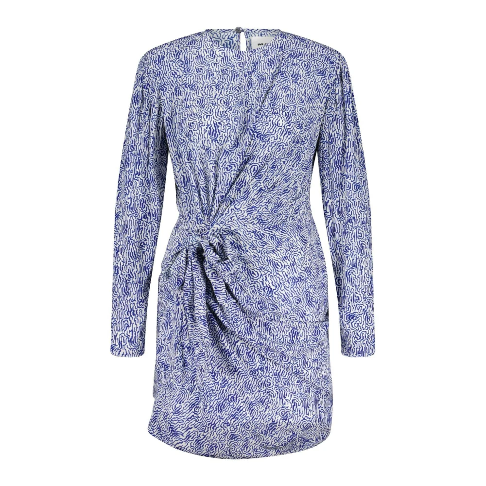 Isabel marant Gedrukte Jurk met Tailledetail Blue Dames