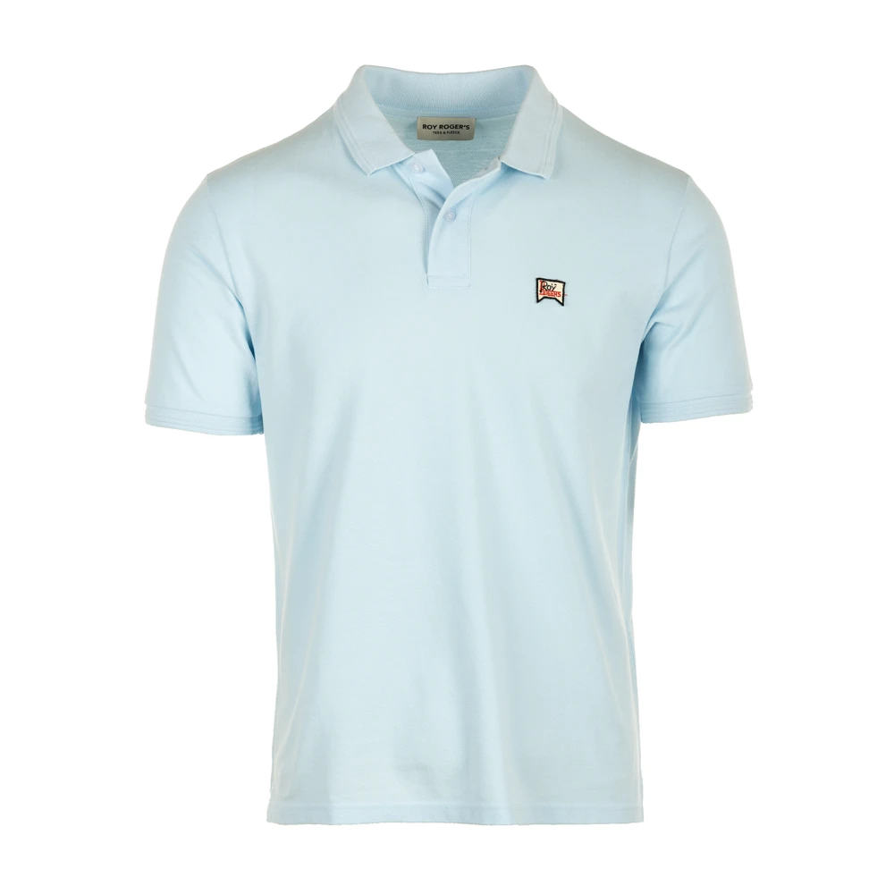 Roy Roger's Blauwe Polo Piquet T-shirts en Polos Blue Heren