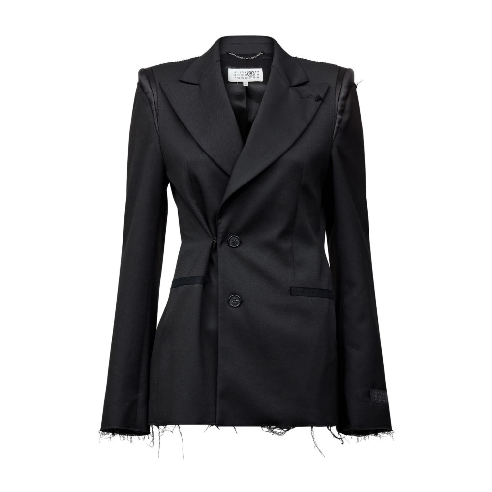 MM6 Maison Margiela Stijlvolle Jas voor Mannen en Vrouwen Black Dames