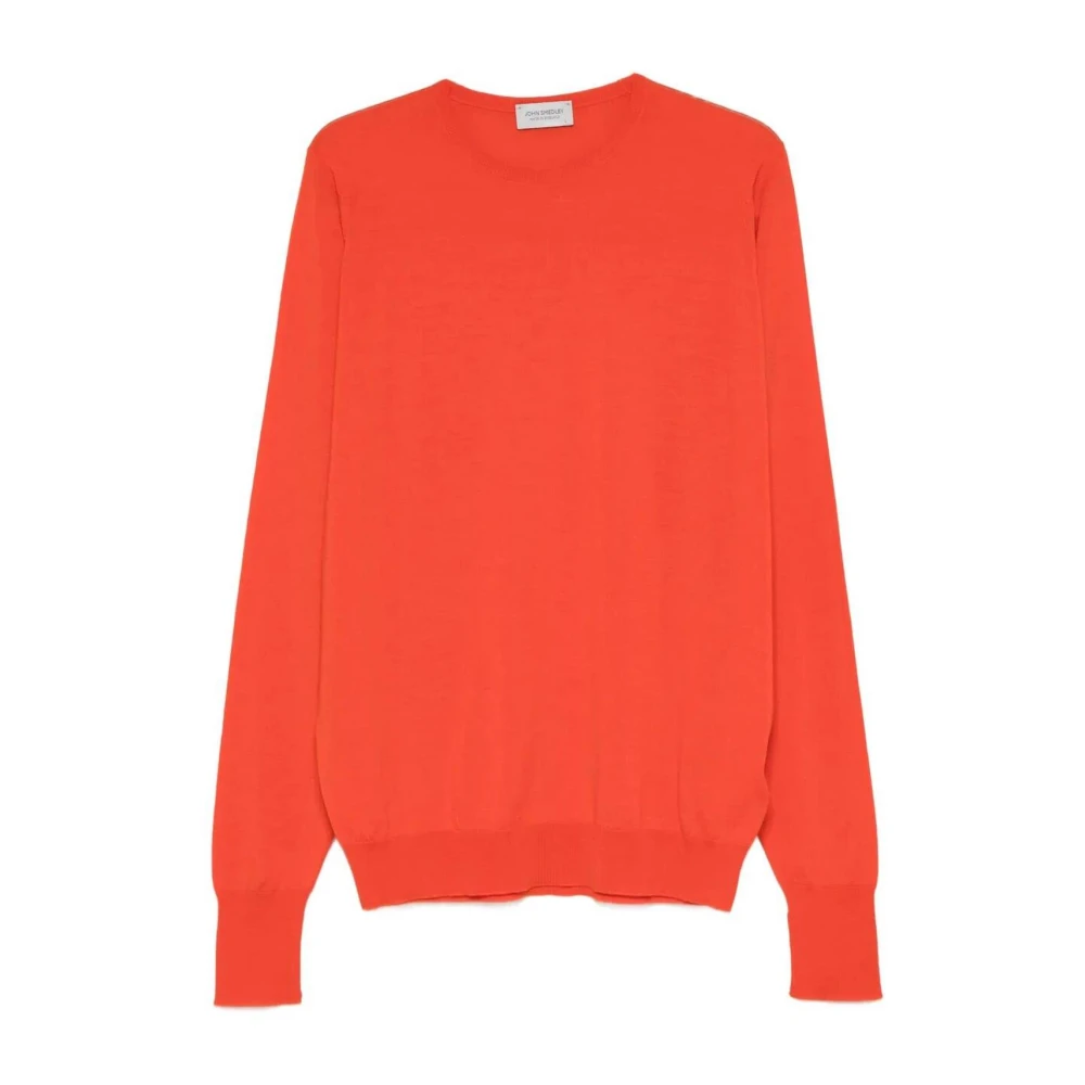 John Smedley Uomo Arancione - Marcus Crew Neck Sweater - Knitwear - 2XL