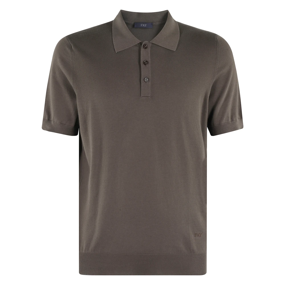 Fay - Tops > Polo Shirts - Brown - Fay - Modalova