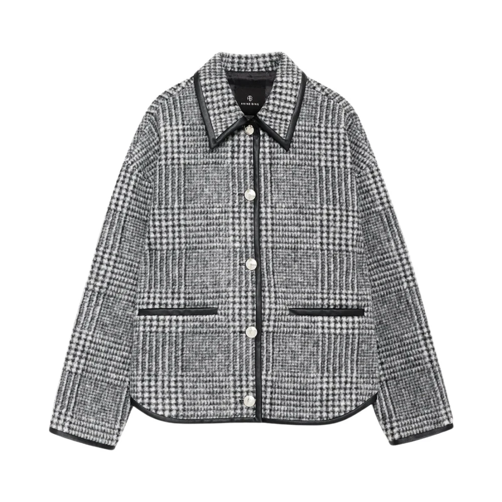 Anine Bing Women's Gray Camden Jacket - Light Jackets - S - Jackets