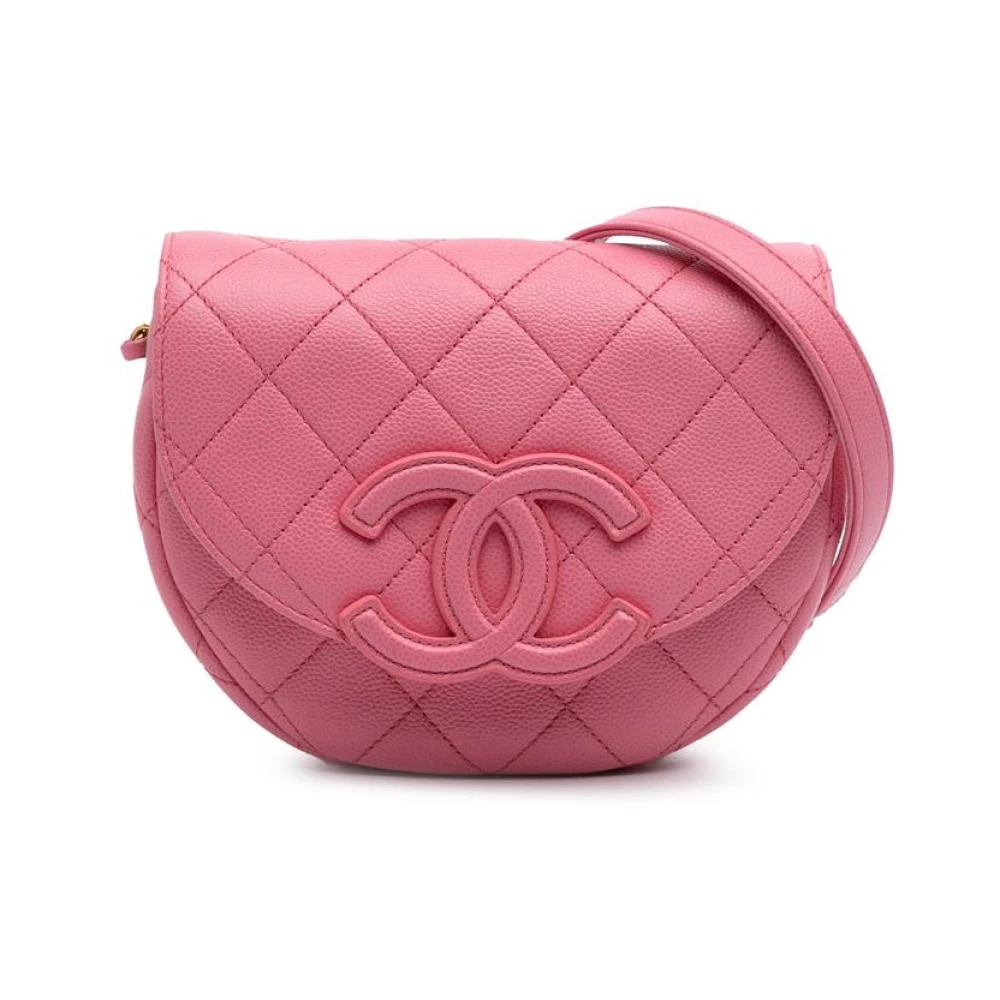 Chanel Vintage Women's Pink Pre-Owned Chanel 19 Mini Flap Bag