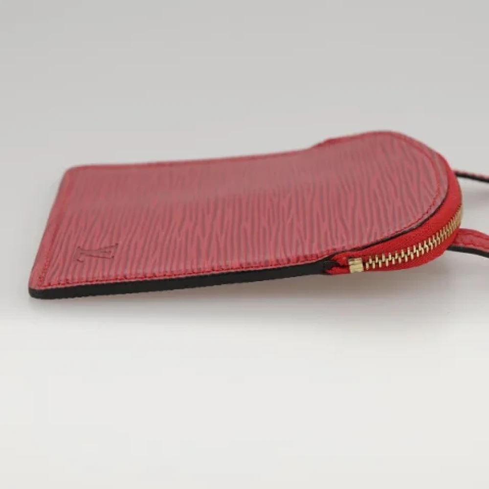 Louis Vuitton Vintage Pre-owned Leather pouches Red Dames