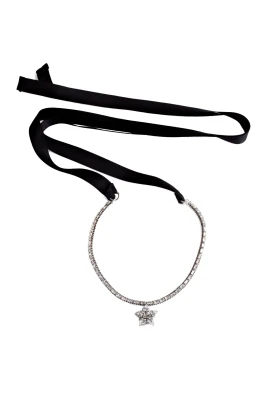 Stjärn Juvel Hänge Strass Halsband