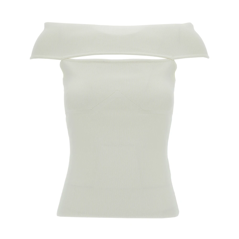 Federica Tosi Off Shoulder Witte Top White Dames