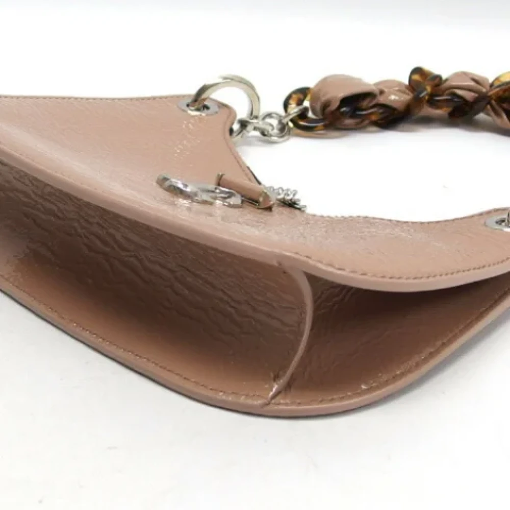 Jimmy Choo Pre-owned Leather handbags Beige Dames