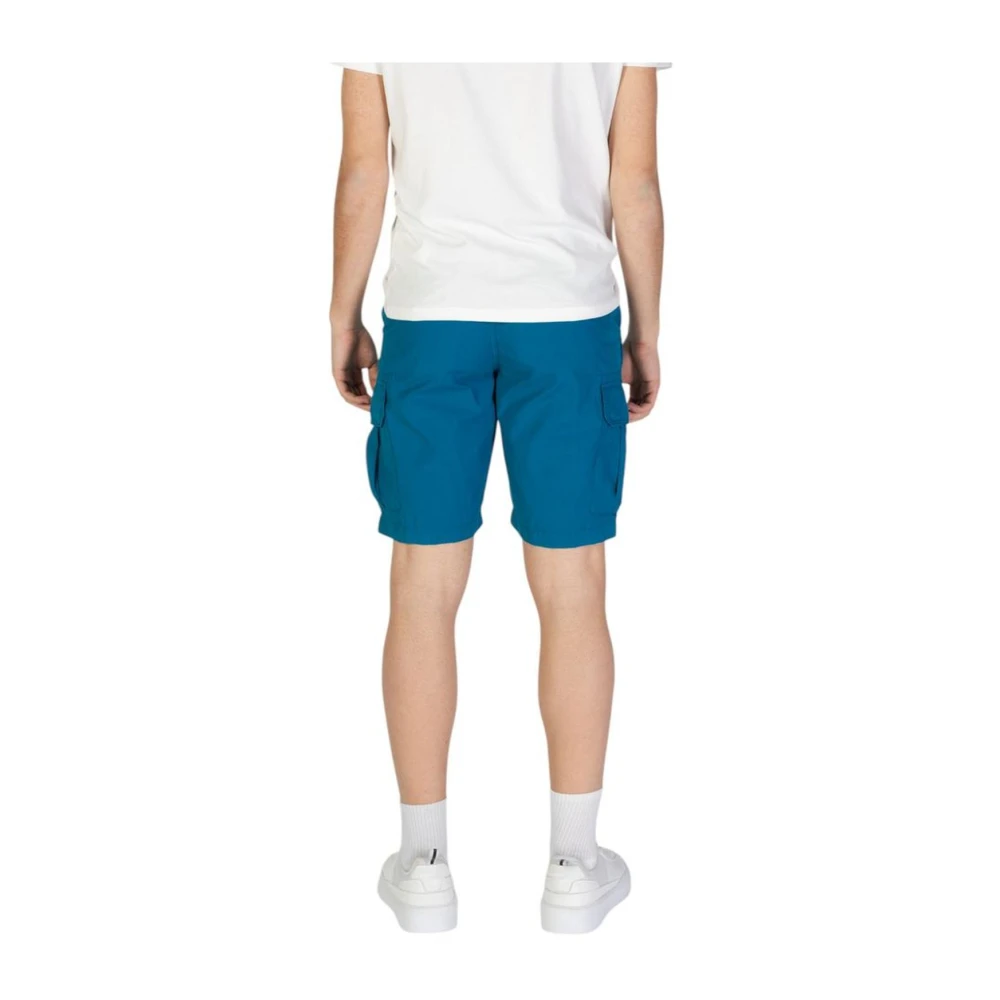 Napapijri Bermuda Katoenen Shorts Herfst Winter Collectie Blue Heren