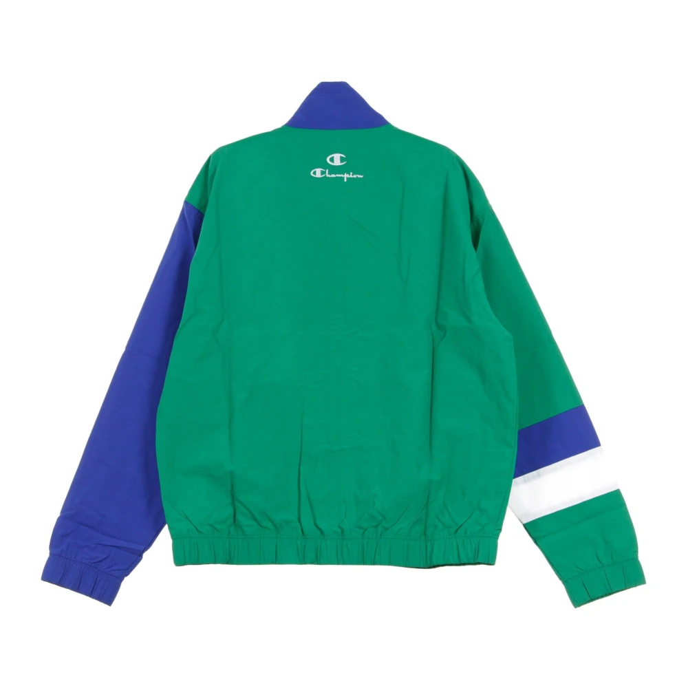 Champion Windjack met volledige rits Groen Blauw Wit Multicolor Heren