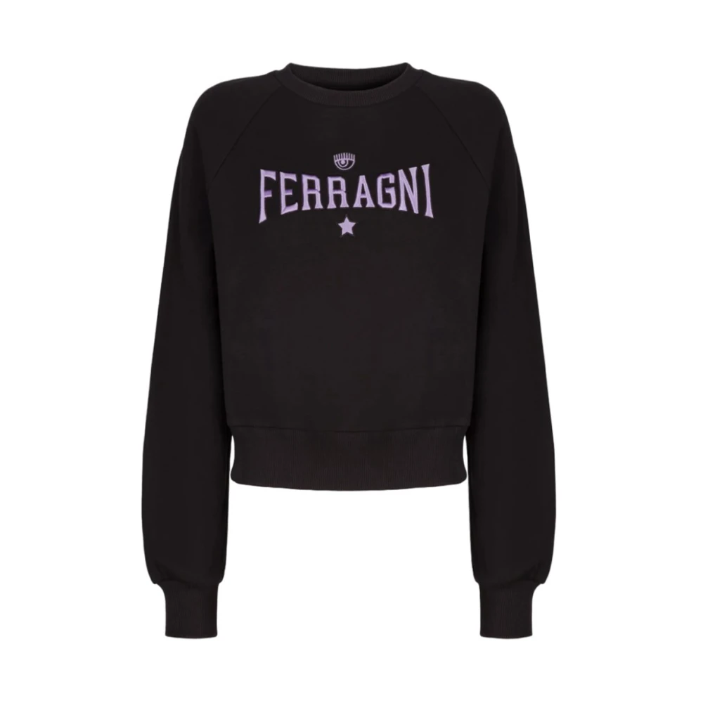 Chiara Ferragni Collection Dames Sweatshirt met Unieke Stijl en Comfort Black Dames