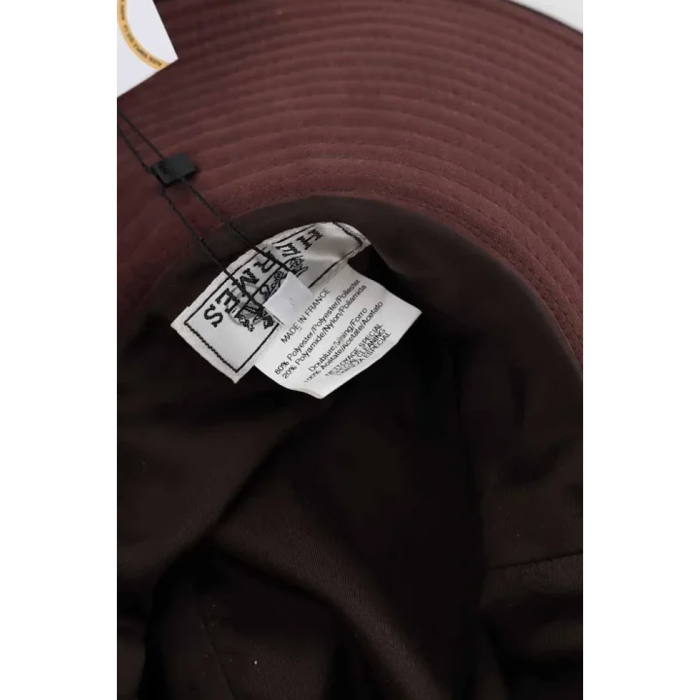 Hermès Vintage Pre-owned Polyester hats Red Dames