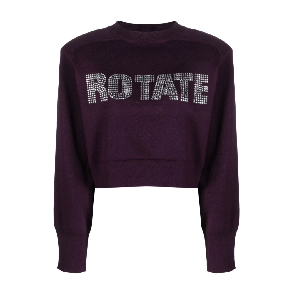 ROTATE Birger Christensen Sweatshirt Purple, Dam