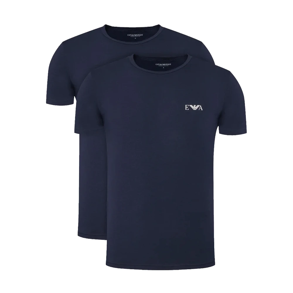 Emporio Armani Men's Blue T-Shirts, 2XL, T-Shirts And Polos