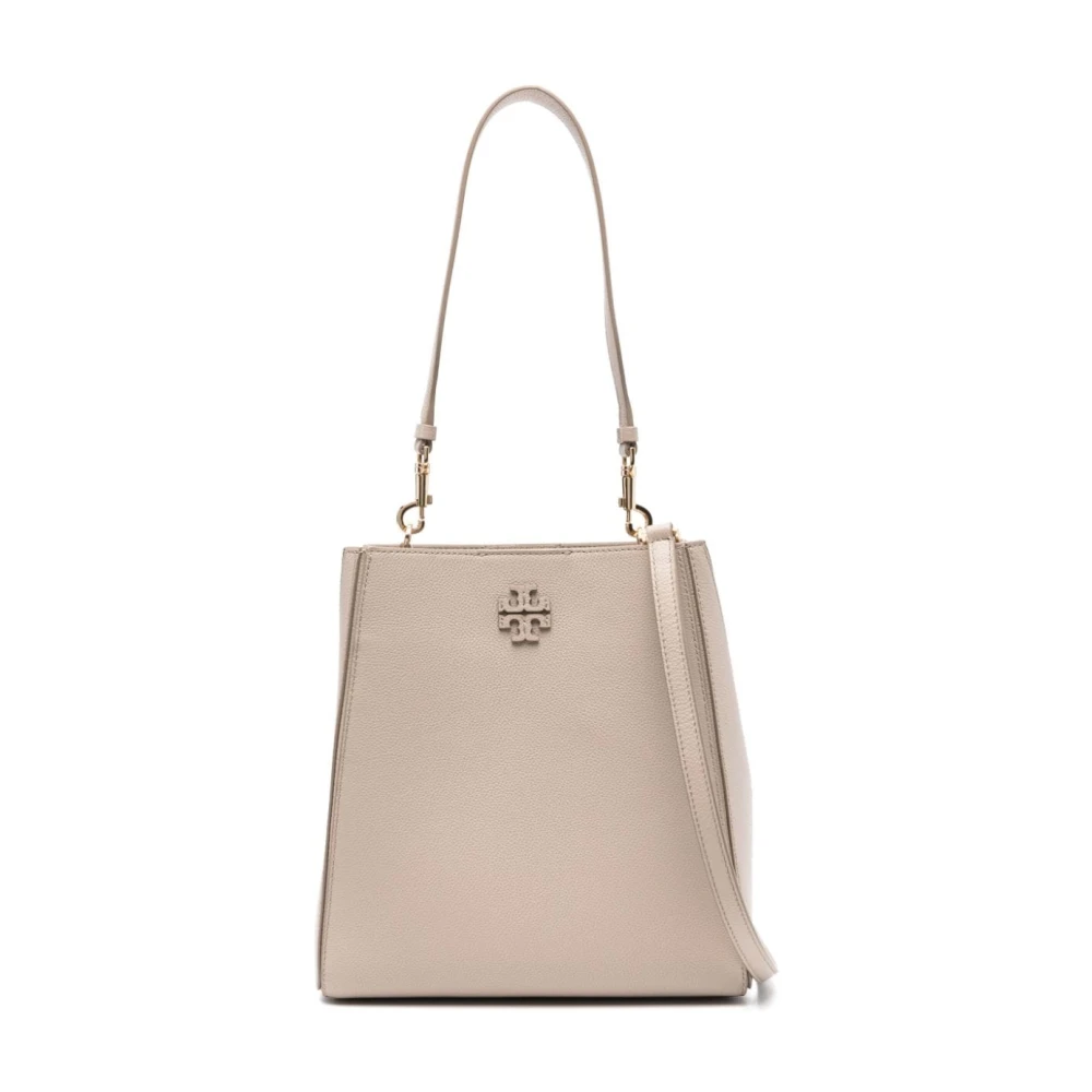 Tory Burch Grained Leather Shoulder Bag Beige Beige, Dam