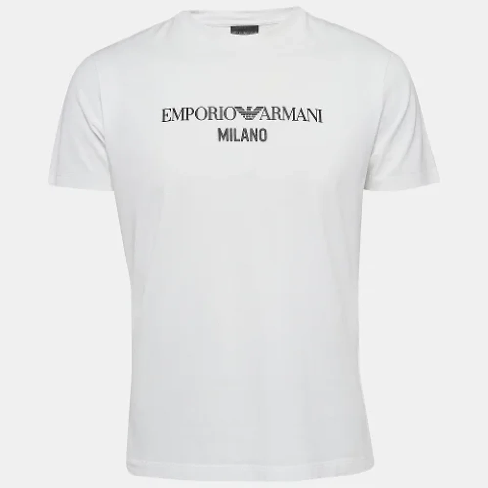 Armani Pre-owned Cotton tops White Heren