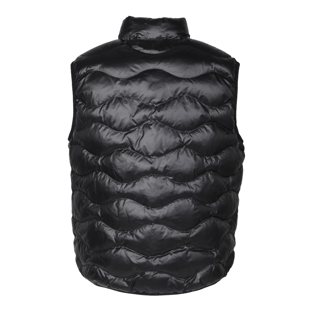 Blauer Zwarte Donsvest Stedelijke Stijl Black Heren