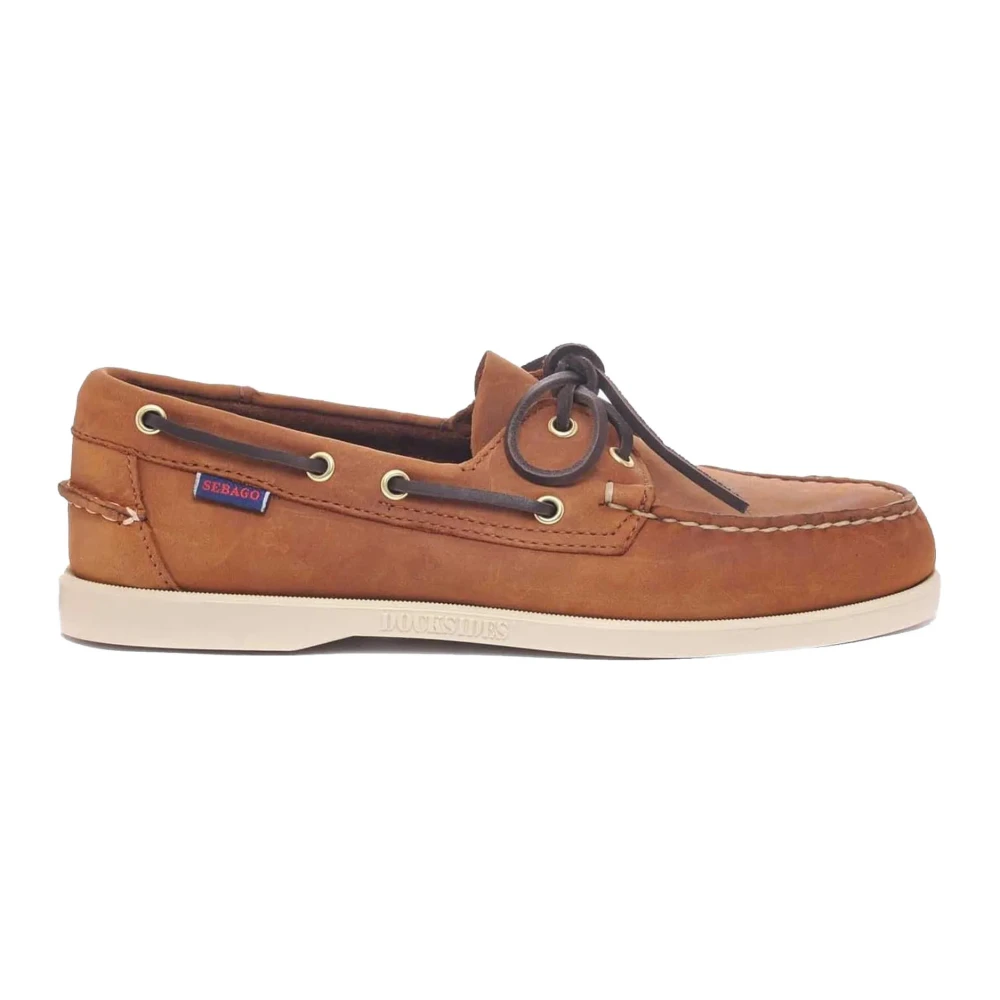 Sebago Herr Brun Skor 44 Eu, Läder, Portland Boat Shoe