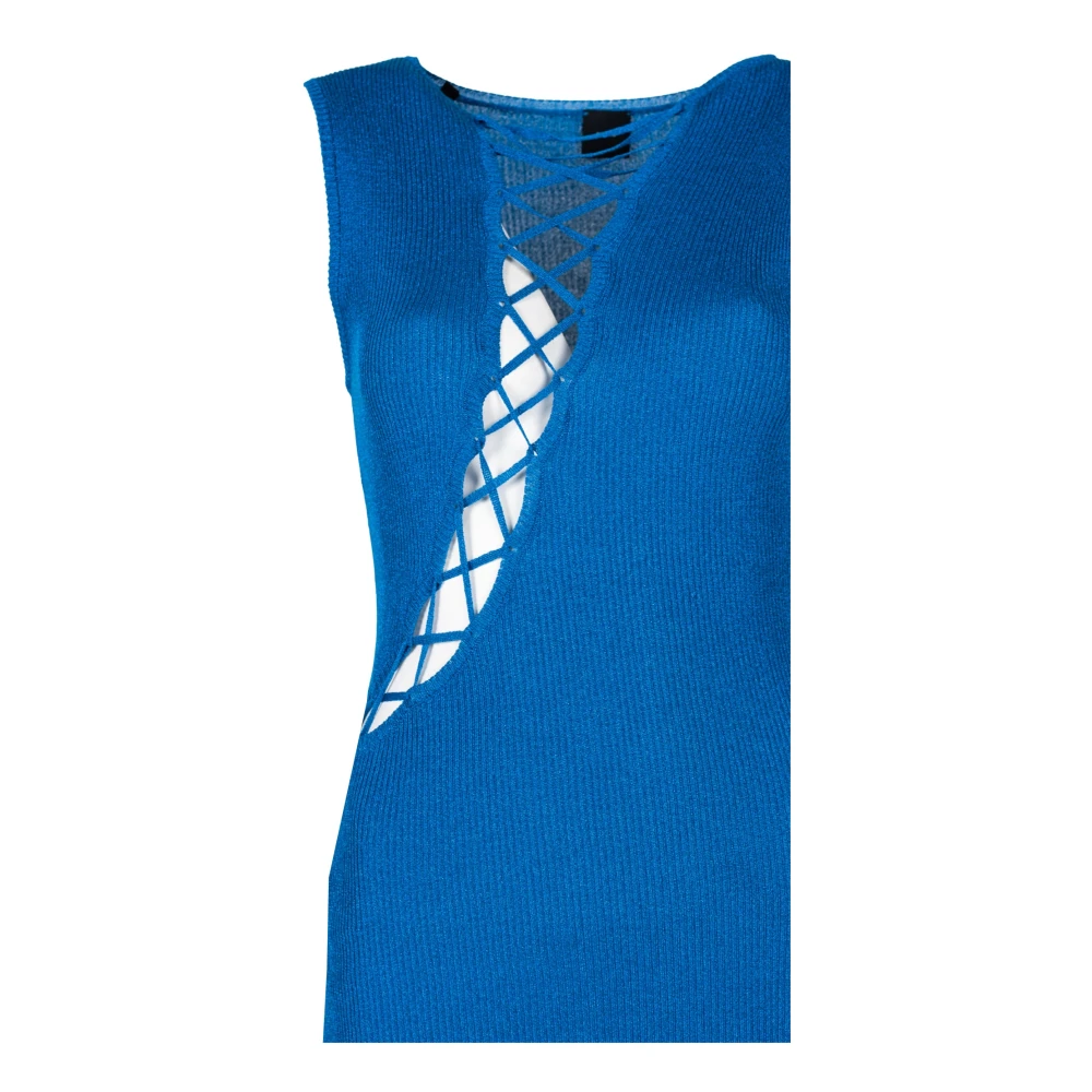pinko Elegante Zomerjurk Blue Dames