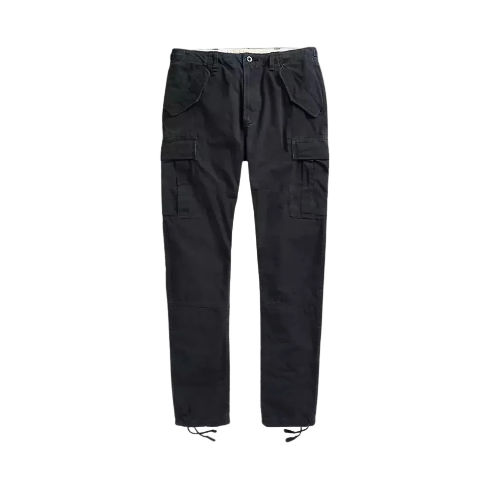 Ralph Lauren Zwarte katoenen cargobroek Black Heren