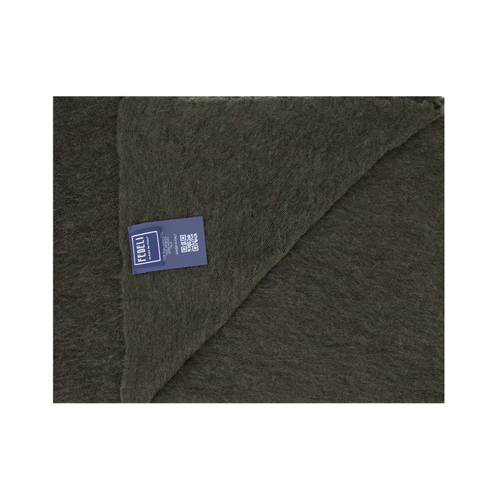 Fedeli Zachte Garen Sjaal voor Winterstijl Black Heren