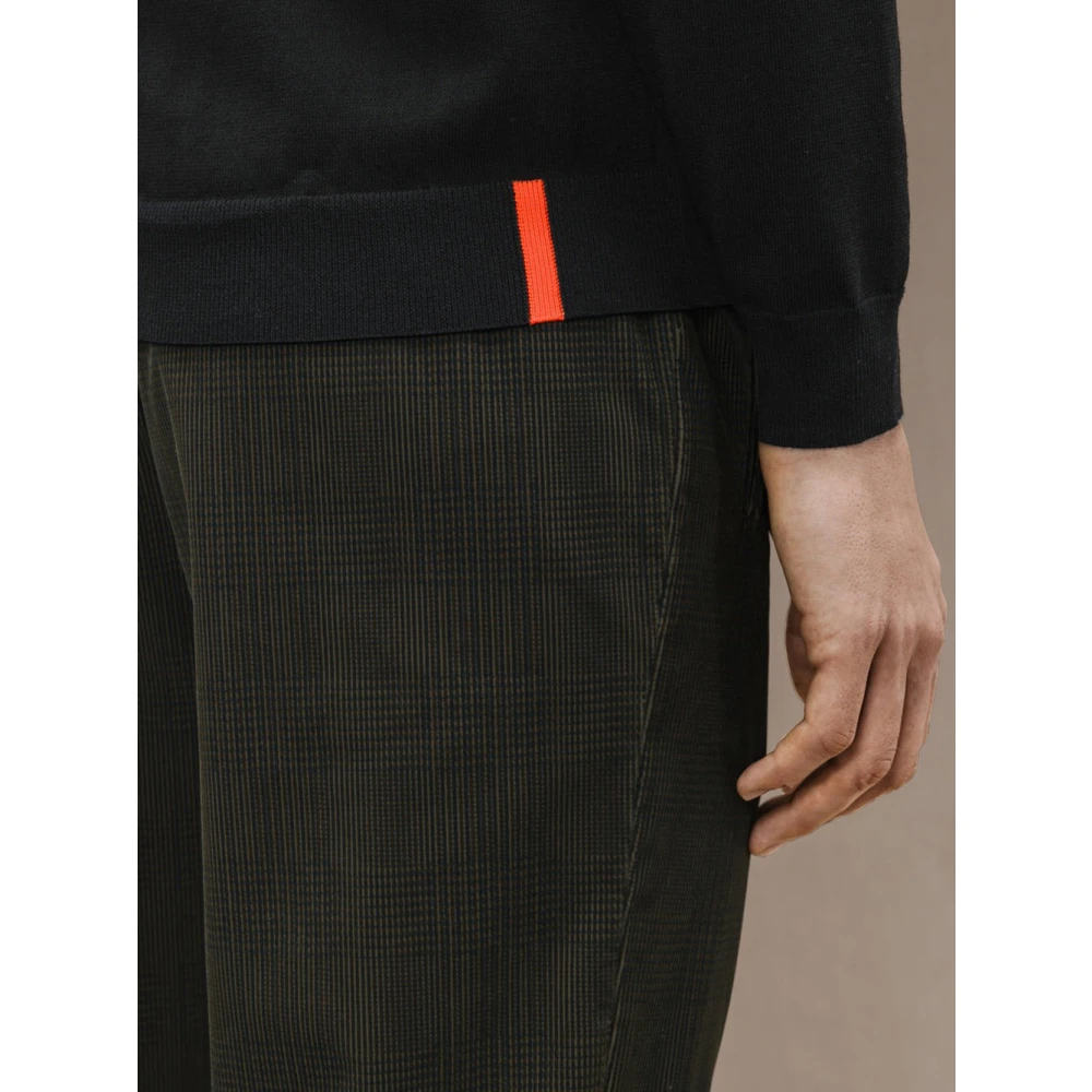 RRD Amos Katoenen Ronde Gebreide Pullover Black Heren