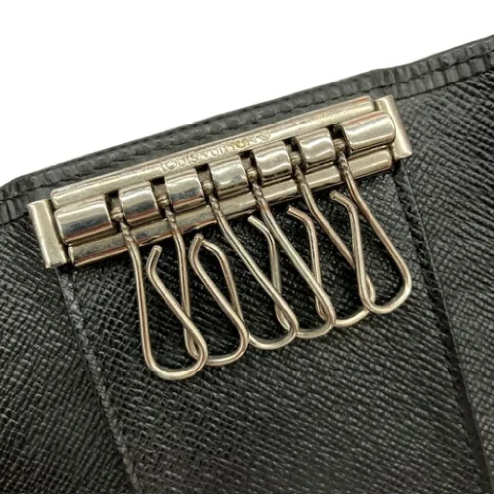 Louis Vuitton Vintage Pre-owned Leather key-holders Black Dames