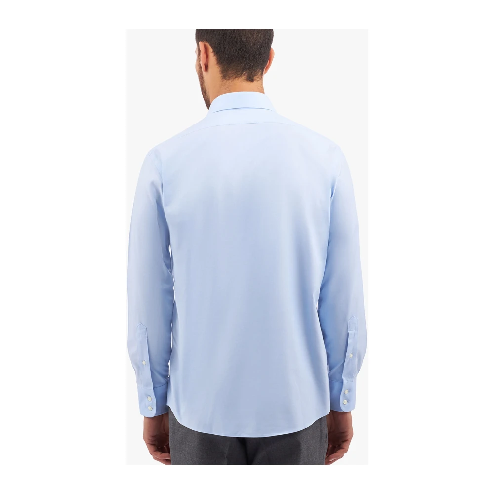 Brooks Brothers Regular-Fit Non-Iron Stretch Katoenen Overhemd met Engelse Spread Collar Blue Heren