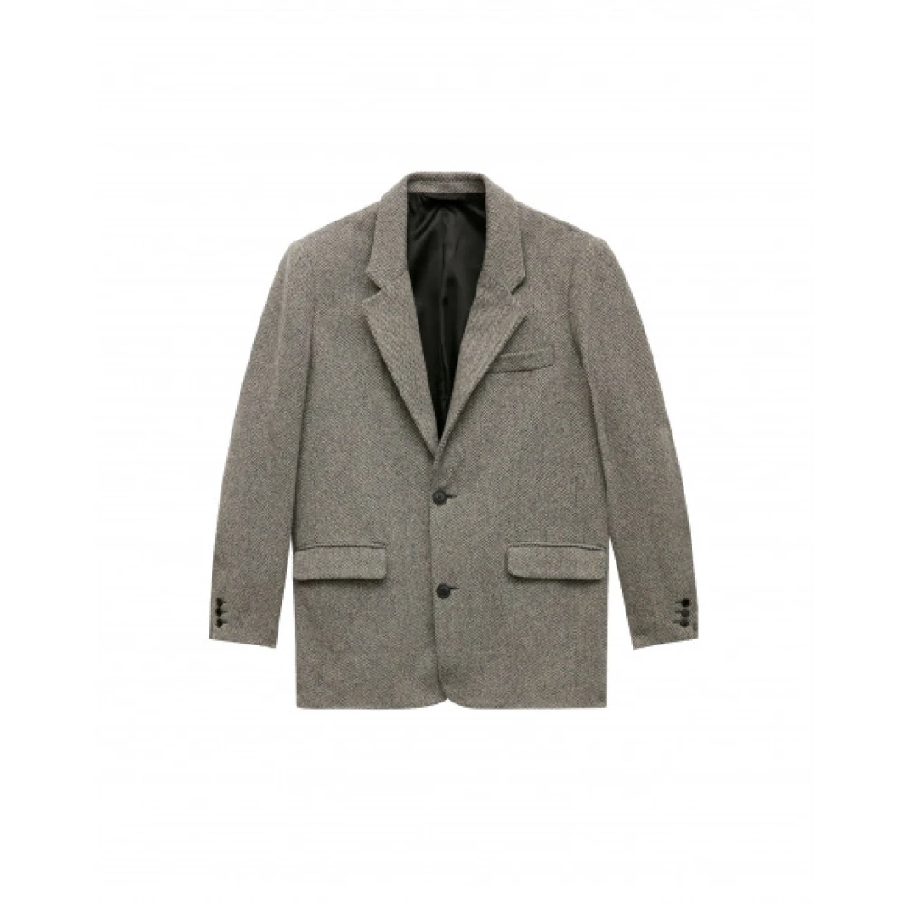 Isabel marant Stijlvolle wollen jas voor vrouwen Gray Heren