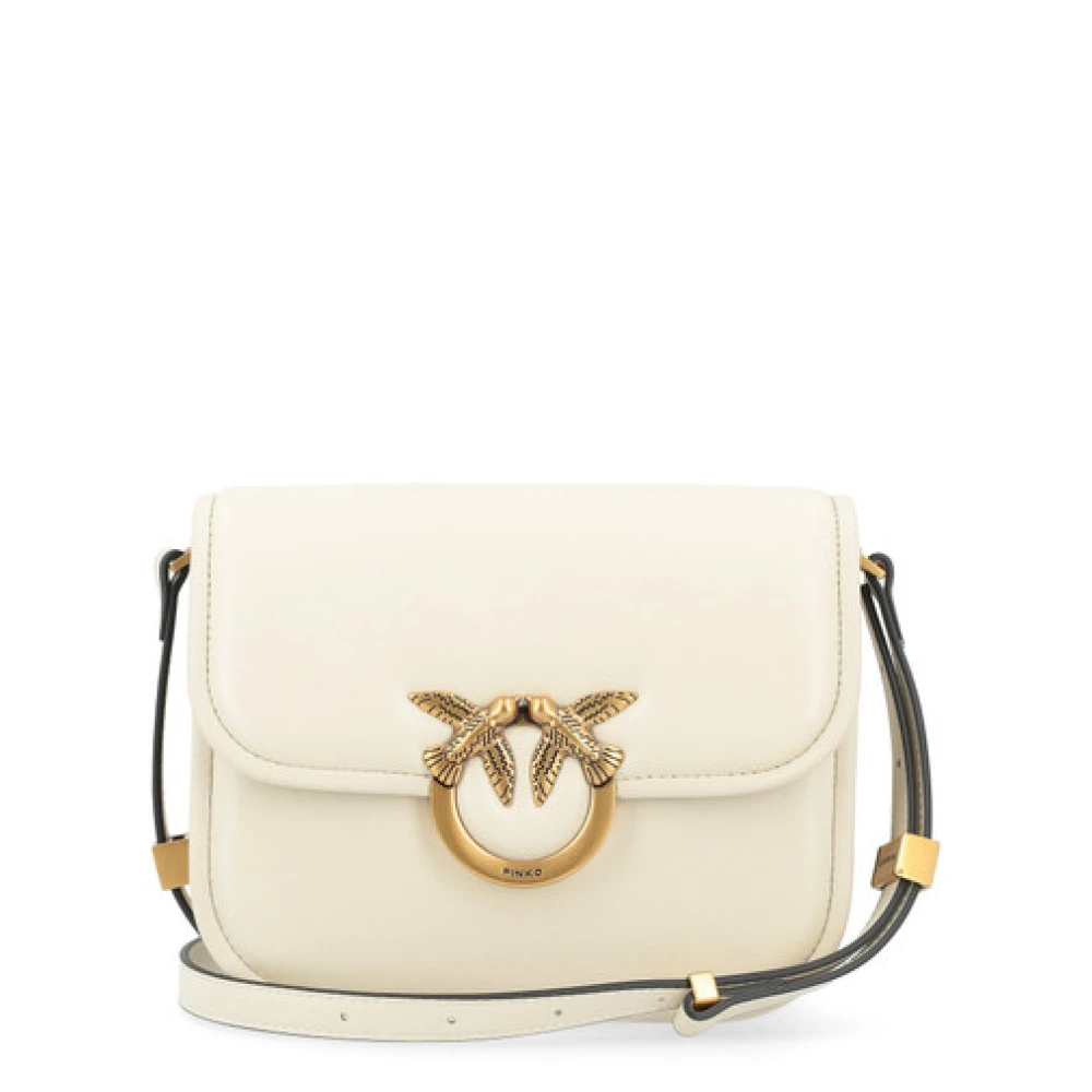 Pinko Women's White Love Box Bag Fl Mini Nappa Cross Body Bag