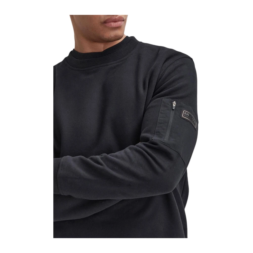 Barbour Grip Crew Neck Sweatshirt Zwart Black Dames