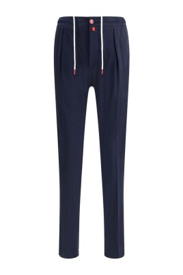 monogram-patch-cotton-pants