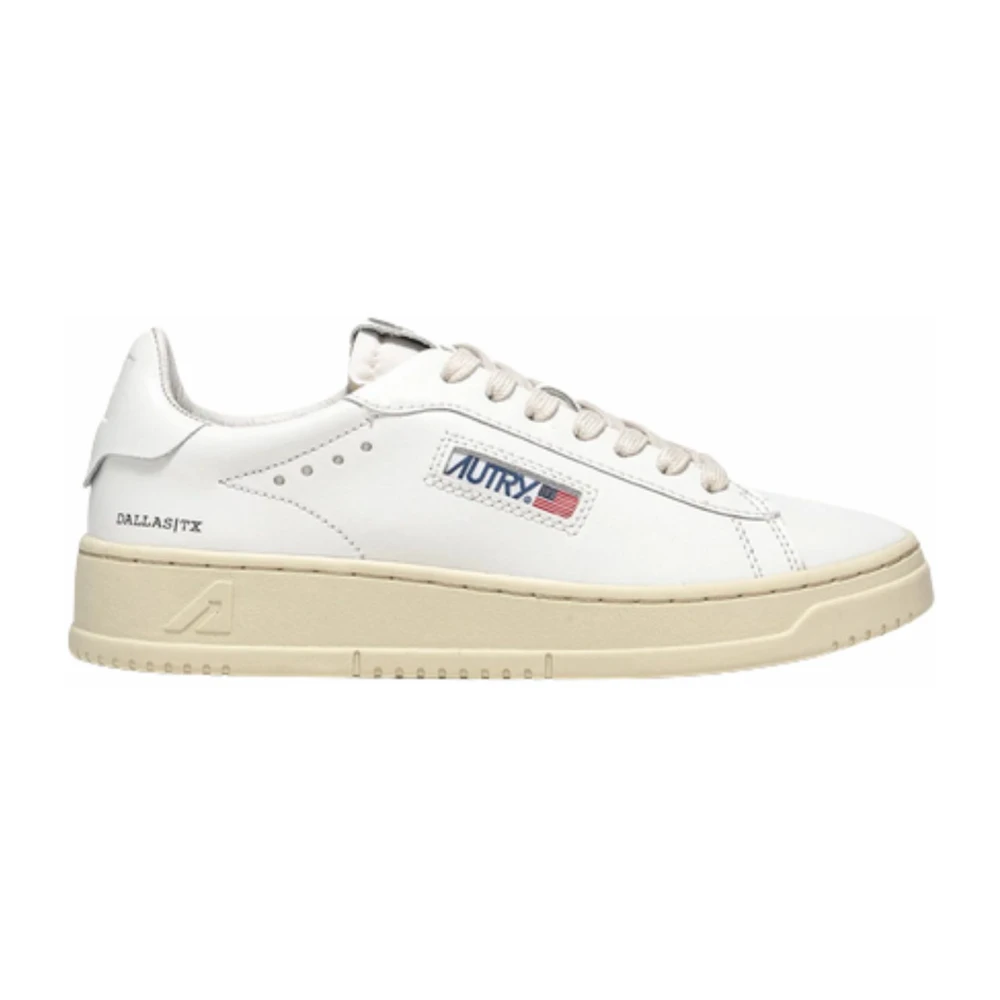 Autry Witte Leren Sneakers met Voorveters White Dames